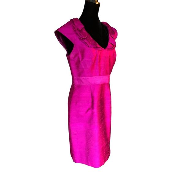 KAY UNGER NEW YORK 100% SILK Mod Mini Dress Size 6 - Picture 1 of 9